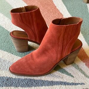 Lucky Brand Shyna Open Heel Ankle Boots